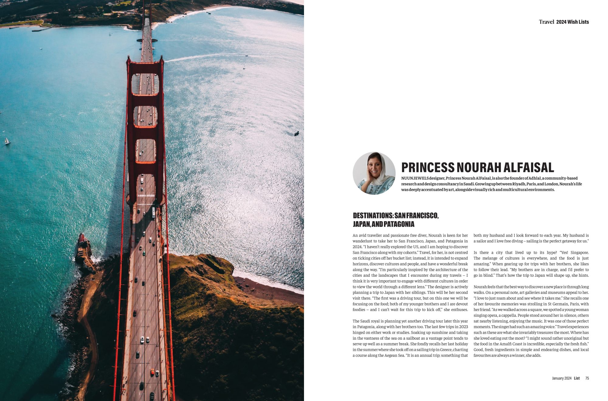 2024 Travel Wish Lists – LIST Magazine – JAN 2024-2